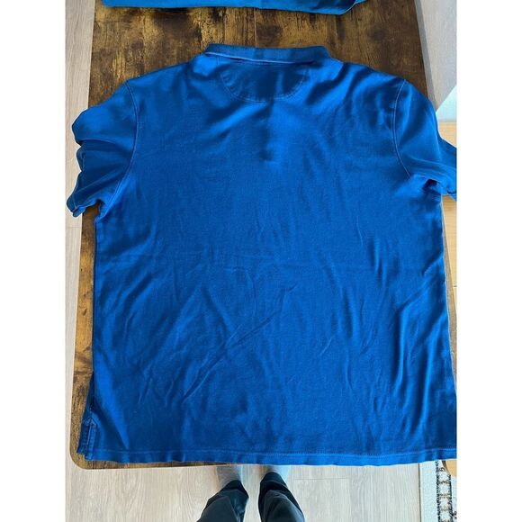 Calvin Klein Men's Blue Liquid Touch‎ Polo Shirt Casual Comfort - Picture 3 of 3